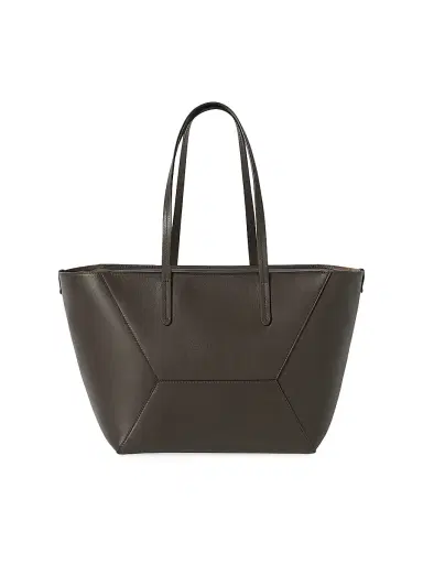 Brunello Cucinelli Women's Duo Bag Totes in Calfskin with Monili - Dark Mahogany | Thumbnail 3 Brunello Cucinelli Women's Duo Bag Totes in Calfskin with Monili - Dark Mahogany | Thumbnail 3