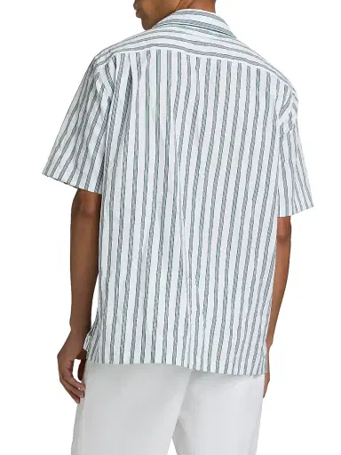 Dolce & Gabbana Men's Striped Cotton-Silk Camp Shirt - Rigato | Thumbnail 5 Dolce & Gabbana Men's Striped Cotton-Silk Camp Shirt - Rigato | Thumbnail 5