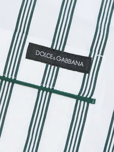 Dolce & Gabbana Men's Striped Cotton-Silk Camp Shirt - Rigato | Thumbnail 7 Dolce & Gabbana Men's Striped Cotton-Silk Camp Shirt - Rigato | Thumbnail 7