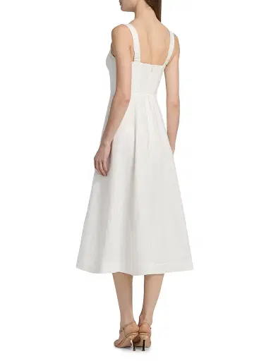 Zimmermann Women's Luna Buttoned Linen Picnic Dress - | Thumbnail 5 Zimmermann Women's Luna Buttoned Linen Picnic Dress - | Thumbnail 5