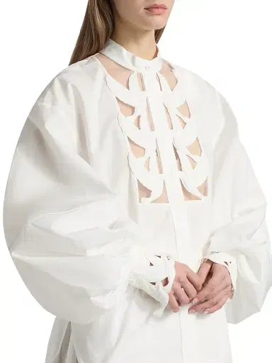 Zimmermann Women's Luna Cut-Out Cotton Blouse - | Thumbnail 6 Zimmermann Women's Luna Cut-Out Cotton Blouse - | Thumbnail 6