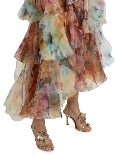Zimmermann Women's Luna Fanned Maxi Skirt - Spliced Floral | Thumbnail 6 Zimmermann Women's Luna Fanned Maxi Skirt - Spliced Floral | Thumbnail 6