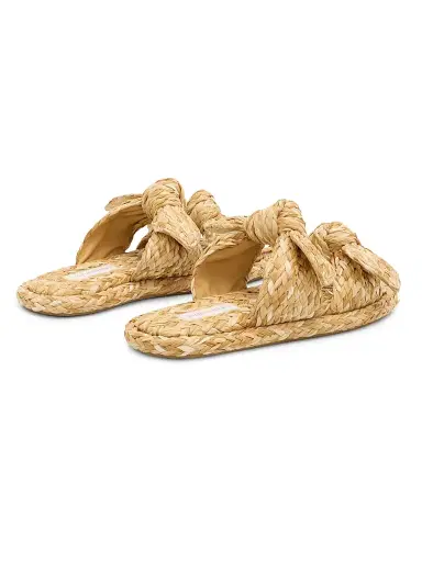 Zimmermann Women's Carousel Raffia Slip-On Sandals - Natural - Size 11 | Thumbnail 3 Zimmermann Women's Carousel Raffia Slip-On Sandals - Natural - Size 11 | Thumbnail 3