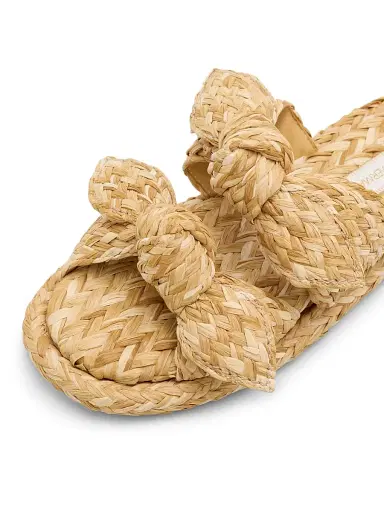 Zimmermann Women's Carousel Raffia Slip-On Sandals - Natural - Size 11 | Thumbnail 5 Zimmermann Women's Carousel Raffia Slip-On Sandals - Natural - Size 11 | Thumbnail 5