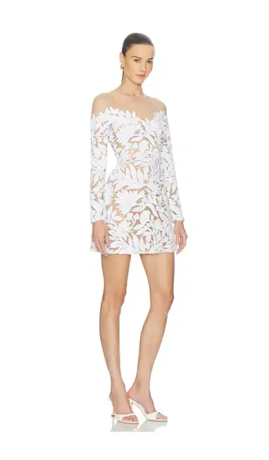 Nadine Merabi Margot White Dress | Thumbnail 2 Nadine Merabi Margot White Dress | Thumbnail 2