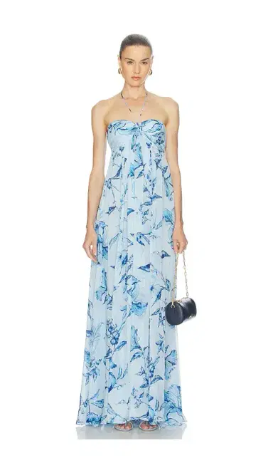 ROCOCO SAND Strapless Flared Dress | Thumbnail 1 ROCOCO SAND Strapless Flared Dress | Thumbnail 1