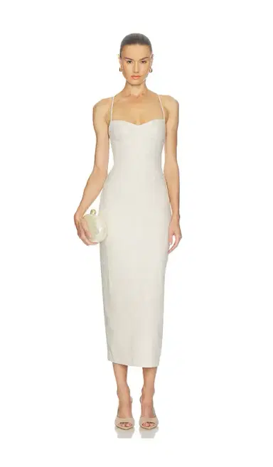 Camila Coelho Malena Linen Midi Dress | Thumbnail 2 Camila Coelho Malena Linen Midi Dress | Thumbnail 2