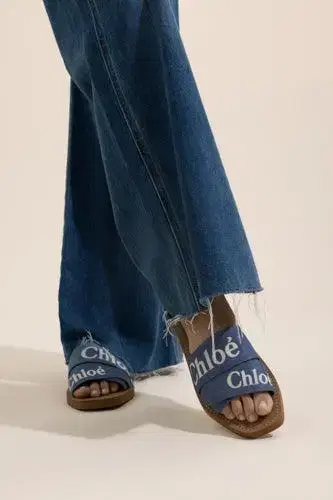 Chloé Woody Mule - Surfing Blue | Thumbnail 3 Chloé Woody Mule - Surfing Blue | Thumbnail 3
