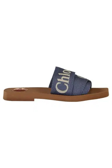 Chloé Woody Mule - Surfing Blue | Thumbnail 1 Chloé Woody Mule - Surfing Blue | Thumbnail 1