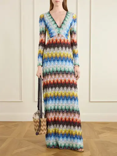 Missoni Small Striped Leather-trimmed Raffia Bucket Bag | Thumbnail 2 Missoni Small Striped Leather-trimmed Raffia Bucket Bag | Thumbnail 2