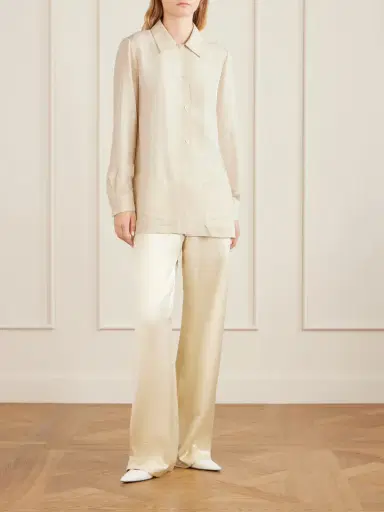 The Row Lucetta Silk-shantung Shirt | Thumbnail 2 The Row Lucetta Silk-shantung Shirt | Thumbnail 2