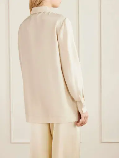 The Row Lucetta Silk-shantung Shirt | Thumbnail 4 The Row Lucetta Silk-shantung Shirt | Thumbnail 4