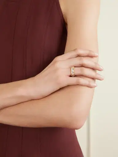 Buccellati Capri Eternelle 18-karat Yellow And White Gold Diamond Ring | Thumbnail 2 Buccellati Capri Eternelle 18-karat Yellow And White Gold Diamond Ring | Thumbnail 2