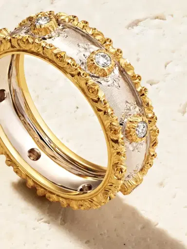 Buccellati Capri Eternelle 18-karat Yellow And White Gold Diamond Ring | Thumbnail 3 Buccellati Capri Eternelle 18-karat Yellow And White Gold Diamond Ring | Thumbnail 3