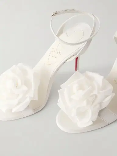 Christian Louboutin Miss Z Flora 100 Appliquéd Leather Sandals | Thumbnail 5 Christian Louboutin Miss Z Flora 100 Appliquéd Leather Sandals | Thumbnail 5