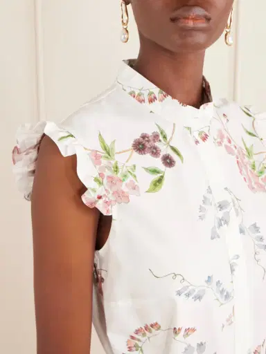 Erdem Floral-print Cotton-poplin Shirt | Thumbnail 5 Erdem Floral-print Cotton-poplin Shirt | Thumbnail 5