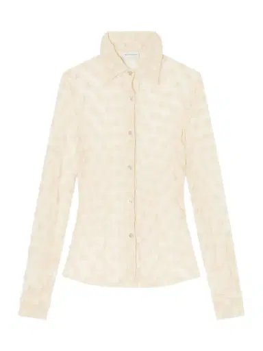 Dries Van Noten Polka-dot Cotton-blend Tulle Shirt | Thumbnail 1 Dries Van Noten Polka-dot Cotton-blend Tulle Shirt | Thumbnail 1