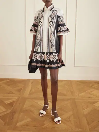 La DoubleJ Choux Patterned Cotton-poplin Mini Dress | Thumbnail 2 La DoubleJ Choux Patterned Cotton-poplin Mini Dress | Thumbnail 2