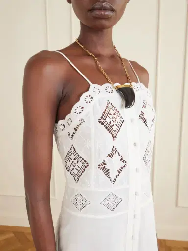 Isabel Marant Nelsane Broderie Anglaise Cotton And Linen-blend Midi Dress | Thumbnail 4 Isabel Marant Nelsane Broderie Anglaise Cotton And Linen-blend Midi Dress | Thumbnail 4
