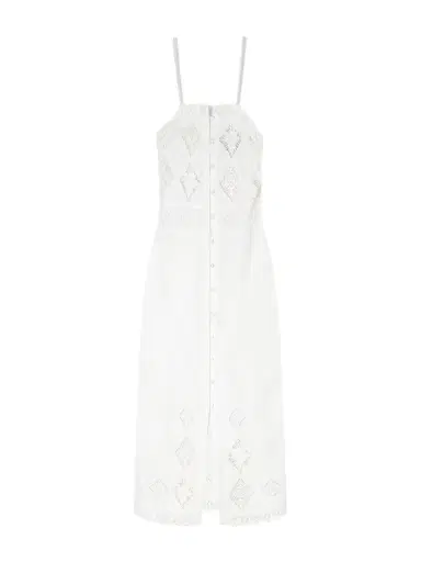 Isabel Marant Nelsane Broderie Anglaise Cotton And Linen-blend Midi Dress | Thumbnail 1 Isabel Marant Nelsane Broderie Anglaise Cotton And Linen-blend Midi Dress | Thumbnail 1