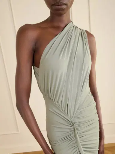 Rick Owens Avra One-shoulder Gathered Stretch-jersey Gown | Thumbnail 4 Rick Owens Avra One-shoulder Gathered Stretch-jersey Gown | Thumbnail 4