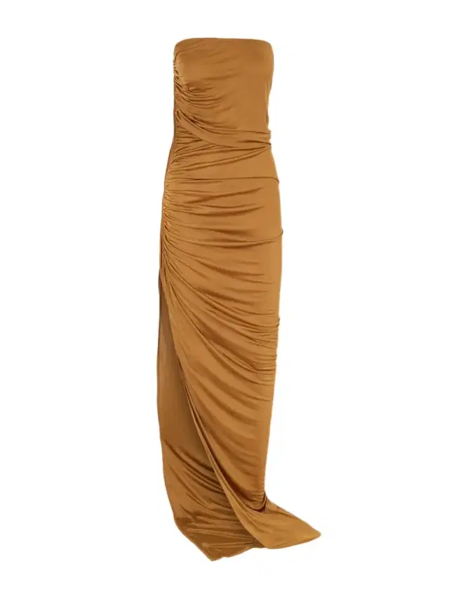 Edfu Strapless Gathered Stretch-jersey Gown Edfu Strapless Gathered Stretch-jersey Gown