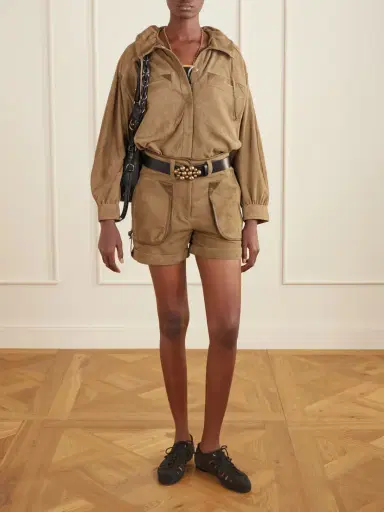 Isabel Marant Marline Suede Cargo Shorts | Thumbnail 2 Isabel Marant Marline Suede Cargo Shorts | Thumbnail 2