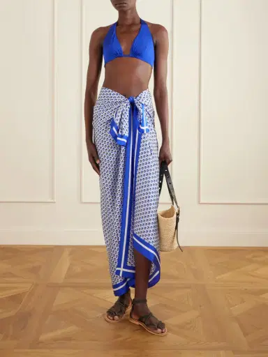 Max Mara Beachwear Spuma Printed Silk Pareo | Thumbnail 2 Max Mara Beachwear Spuma Printed Silk Pareo | Thumbnail 2