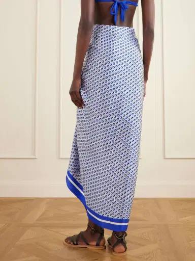 Max Mara Beachwear Spuma Printed Silk Pareo | Thumbnail 3 Max Mara Beachwear Spuma Printed Silk Pareo | Thumbnail 3