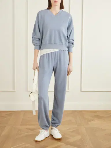 ÉTERNE Vinny Cotton-jersey Tapered Pants | Thumbnail 2 ÉTERNE Vinny Cotton-jersey Tapered Pants | Thumbnail 2
