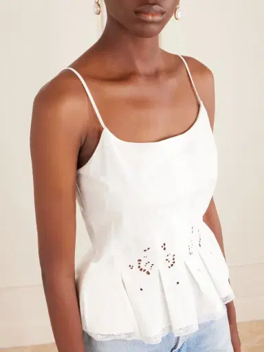 Magda Butrym Crocheted Cotton Corset Top | Thumbnail 4 Magda Butrym Crocheted Cotton Corset Top | Thumbnail 4