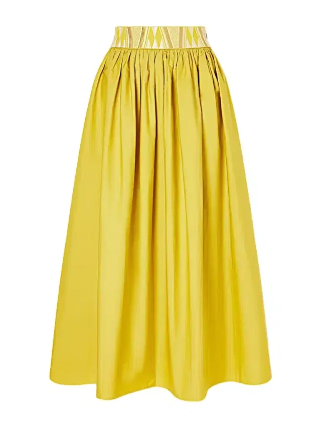 Ombretta Embroidered Cotton-blend Poplin Midi Skirt Ombretta Embroidered Cotton-blend Poplin Midi Skirt