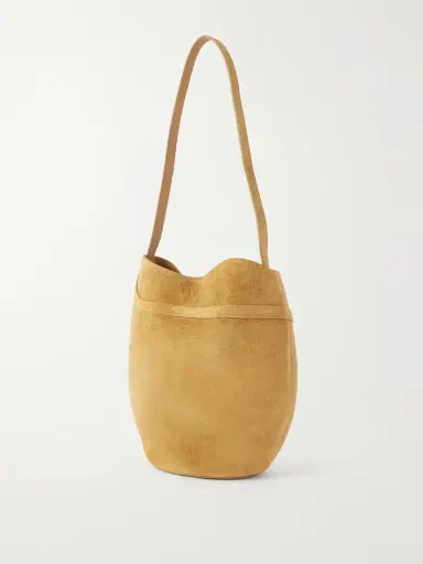Liffner Belted Suede Bucket Bag | Thumbnail 4 Liffner Belted Suede Bucket Bag | Thumbnail 4