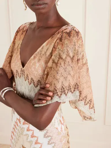 Missoni Striped Metallic Crochet-knit Midi Dress | Thumbnail 4 Missoni Striped Metallic Crochet-knit Midi Dress | Thumbnail 4