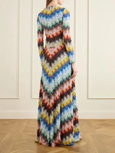 Missoni Striped Metallic Crochet-knit Maxi Dress | Thumbnail 3 Missoni Striped Metallic Crochet-knit Maxi Dress | Thumbnail 3