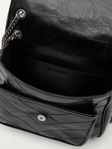 Saint Laurent Niki Baby Quilted Crinkled-leather Shoulder Bag | Thumbnail 6 Saint Laurent Niki Baby Quilted Crinkled-leather Shoulder Bag | Thumbnail 6