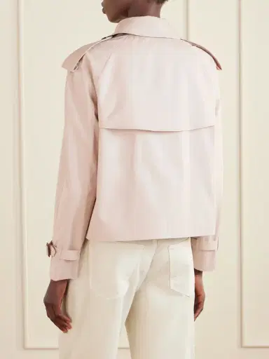 Burberry Haltye Double-breasted Belted Cotton-gabardine Cropped Trench Jacket | Thumbnail 4 Burberry Haltye Double-breasted Belted Cotton-gabardine Cropped Trench Jacket | Thumbnail 4