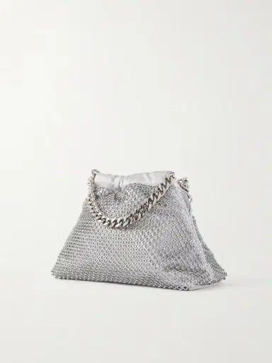 Stella McCartney Falabella Mini Crystal And Mesh Drawstring Bag | Thumbnail 4 Stella McCartney Falabella Mini Crystal And Mesh Drawstring Bag | Thumbnail 4