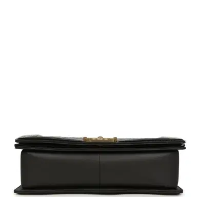 Chanel Chanel Medium Boy Bag Black Patent Antique Gold Hardware | Thumbnail 6 Chanel Chanel Medium Boy Bag Black Patent Antique Gold Hardware | Thumbnail 6