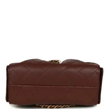 Chanel Chanel Mini 25 Hobo Bag Brown Caviar Antique Gold Hardware | Thumbnail 6 Chanel Chanel Mini 25 Hobo Bag Brown Caviar Antique Gold Hardware | Thumbnail 6