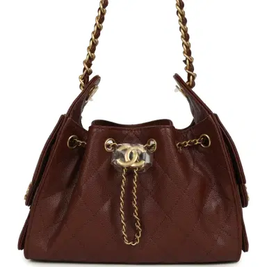 Chanel Chanel Mini 25 Hobo Bag Brown Caviar Antique Gold Hardware | Thumbnail 1 Chanel Chanel Mini 25 Hobo Bag Brown Caviar Antique Gold Hardware | Thumbnail 1