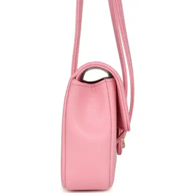 Chanel Chanel Mini Preppy Coco Clutch with Straps Pink Shiny Caviar Brushed Gold Hardware | Thumbnail 3 Chanel Chanel Mini Preppy Coco Clutch with Straps Pink Shiny Caviar Brushed Gold Hardware | Thumbnail 3