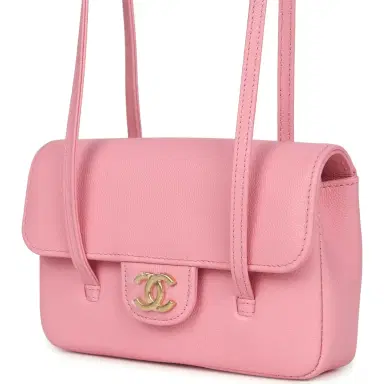 Chanel Chanel Mini Preppy Coco Clutch with Straps Pink Shiny Caviar Brushed Gold Hardware | Thumbnail 5 Chanel Chanel Mini Preppy Coco Clutch with Straps Pink Shiny Caviar Brushed Gold Hardware | Thumbnail 5