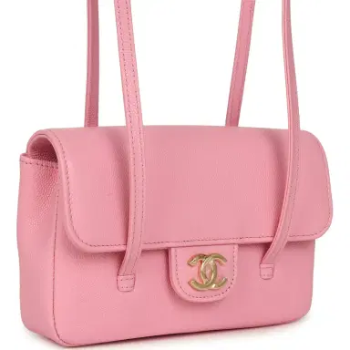 Chanel Chanel Mini Preppy Coco Clutch with Straps Pink Shiny Caviar Brushed Gold Hardware | Thumbnail 2 Chanel Chanel Mini Preppy Coco Clutch with Straps Pink Shiny Caviar Brushed Gold Hardware | Thumbnail 2