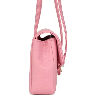 Chanel Chanel Mini Preppy Coco Clutch with Straps Pink Shiny Caviar Brushed Gold Hardware | Thumbnail 3 Chanel Chanel Mini Preppy Coco Clutch with Straps Pink Shiny Caviar Brushed Gold Hardware | Thumbnail 3