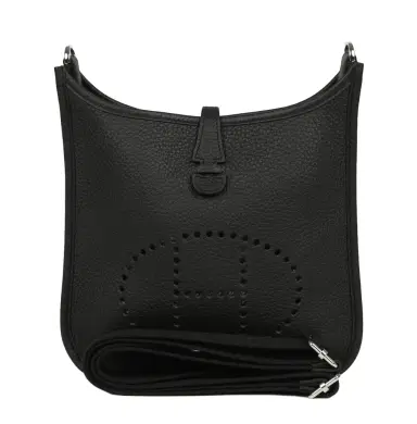 HERMÈS exchange Hermes Evelyne 23 Black Clemence Palladium Hardware | Thumbnail 1 HERMÈS exchange Hermes Evelyne 23 Black Clemence Palladium Hardware | Thumbnail 1