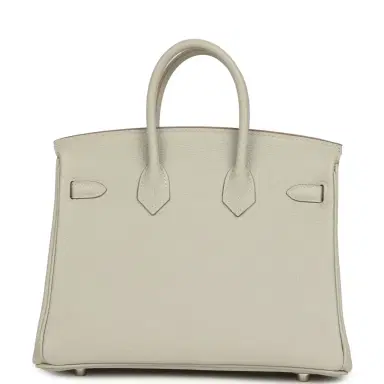 HERMÈS Hermes Birkin 25 Gris Perle Verso Togo Gold Hardware | Thumbnail 4 HERMÈS Hermes Birkin 25 Gris Perle Verso Togo Gold Hardware | Thumbnail 4
