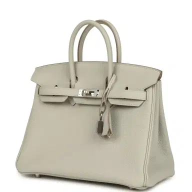 HERMÈS Hermes Birkin 25 Gris Perle Verso Togo Gold Hardware | Thumbnail 5 HERMÈS Hermes Birkin 25 Gris Perle Verso Togo Gold Hardware | Thumbnail 5
