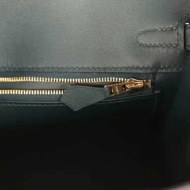 HERMÈS Hermes Birkin 25 Vert Cypress Swift Gold Hardware | Thumbnail 9 HERMÈS Hermes Birkin 25 Vert Cypress Swift Gold Hardware | Thumbnail 9