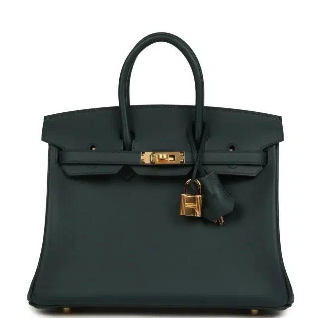 Hermes Birkin 25 Vert Cypress Swift Gold Hardware Hermes Birkin 25 Vert Cypress Swift Gold Hardware